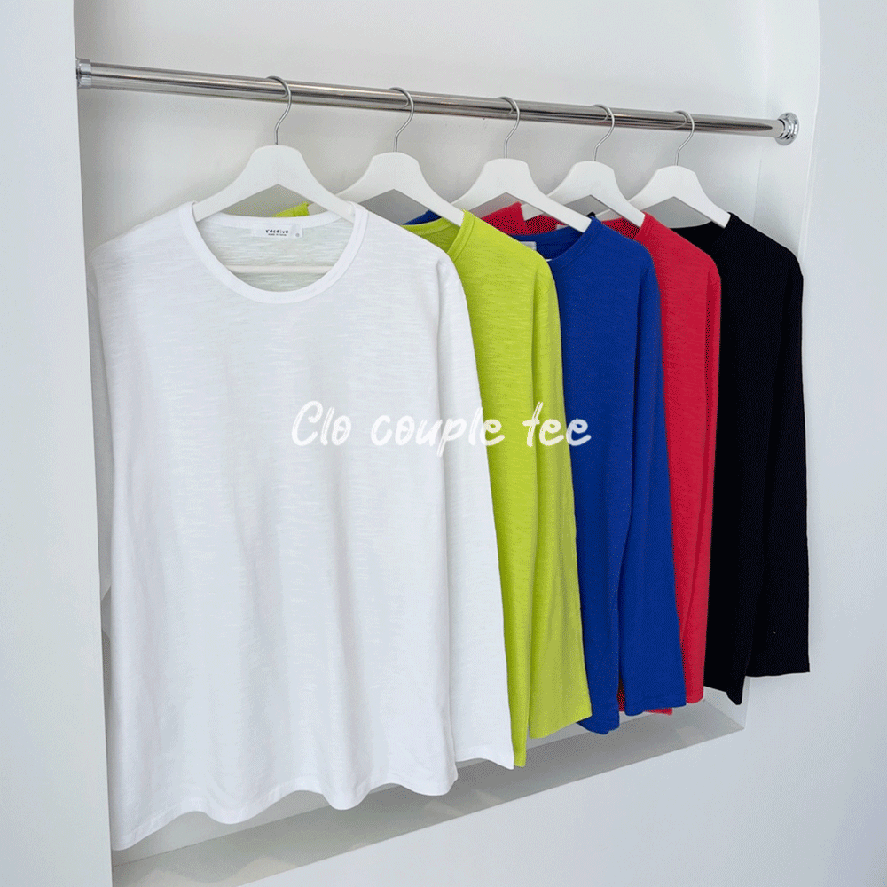 클로 슬라브 티셔츠 (7color)